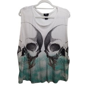 Teenage Runaway Burnout Skull Tank No Size Or Fabric Tag